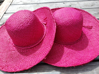 Hot Pink Wide-Brimmed Sun Hat
