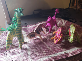 Straw Animals from South Africa