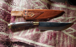 Knives with Leather Sheath