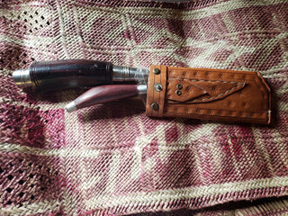 Knives with Leather Sheath