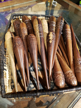 Wooden Hand-Carved Fids from Bali